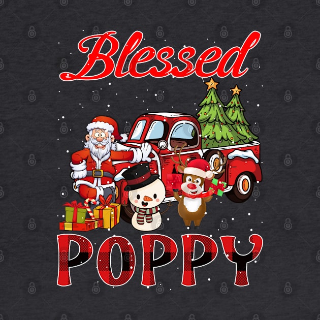 Blessed Poppy Red Plaid Christmas by intelus